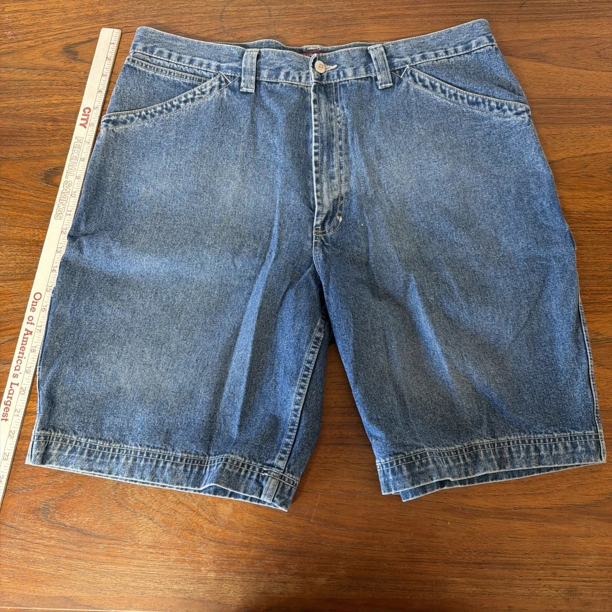 Vtg Old Navy Jean Shorts Men 40 Carpenter Baggy Loose Fit Skater Denim