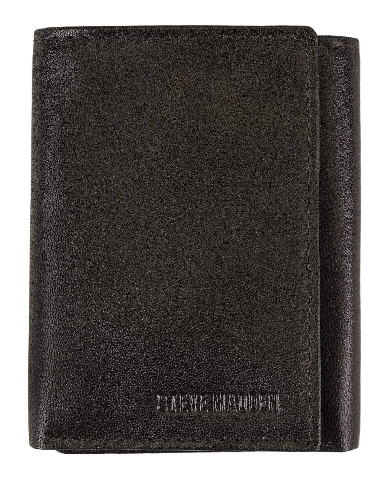 Men’s Rfid Trifold Wallet With Id Window, Brown, One Size