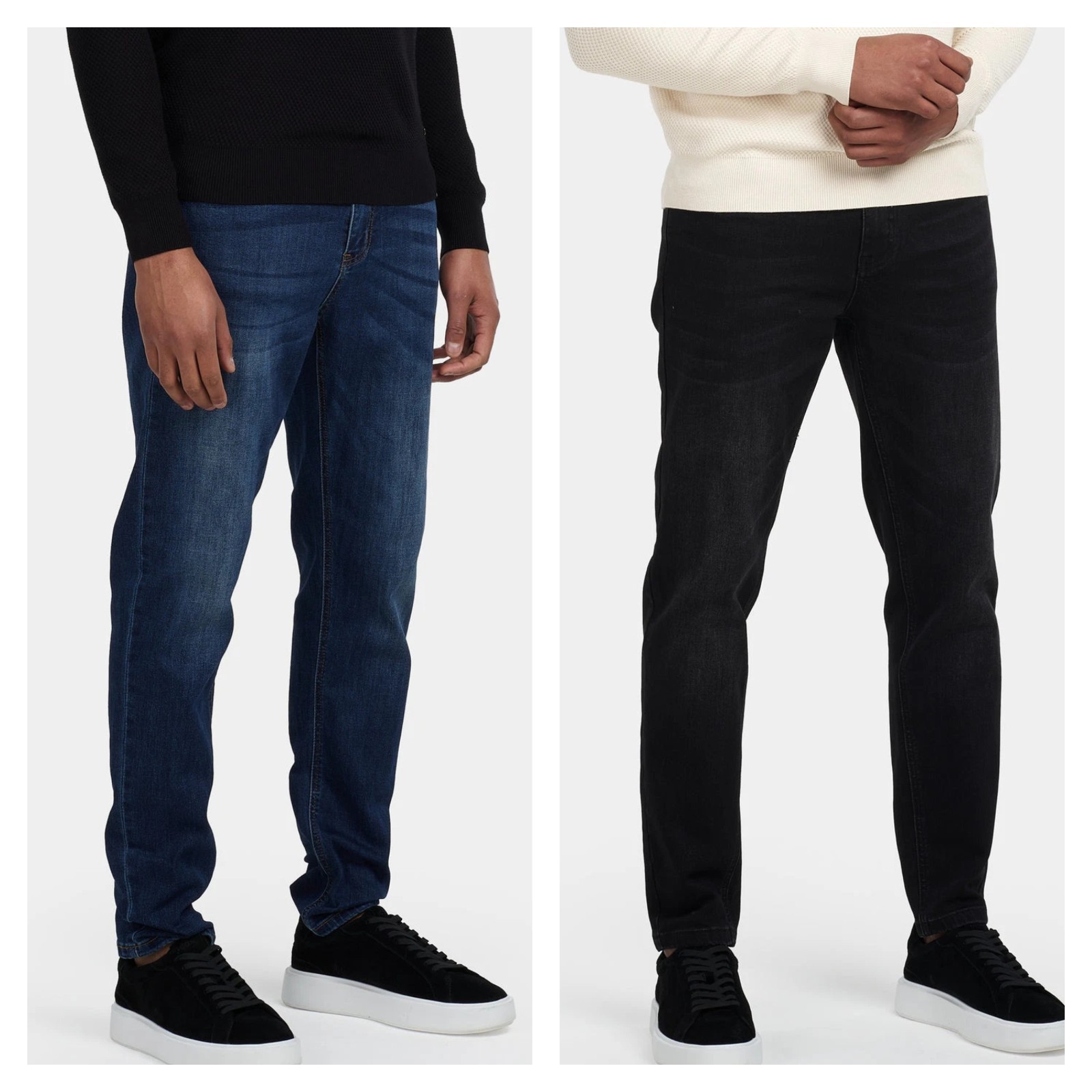 Mens Slim Fit Jeans Stretch Denim Pants Slim Skinny Casual Designer Jeans