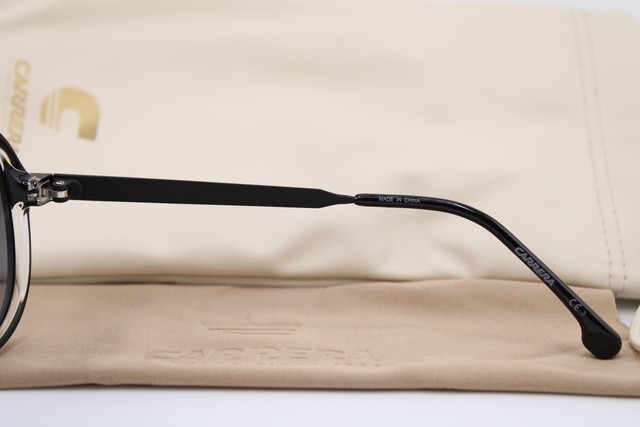 NEW CARRERA 1050/S 80S9O BLACK GREY GUNMETAL AUTHENTIC SUNGLASSES 63-10