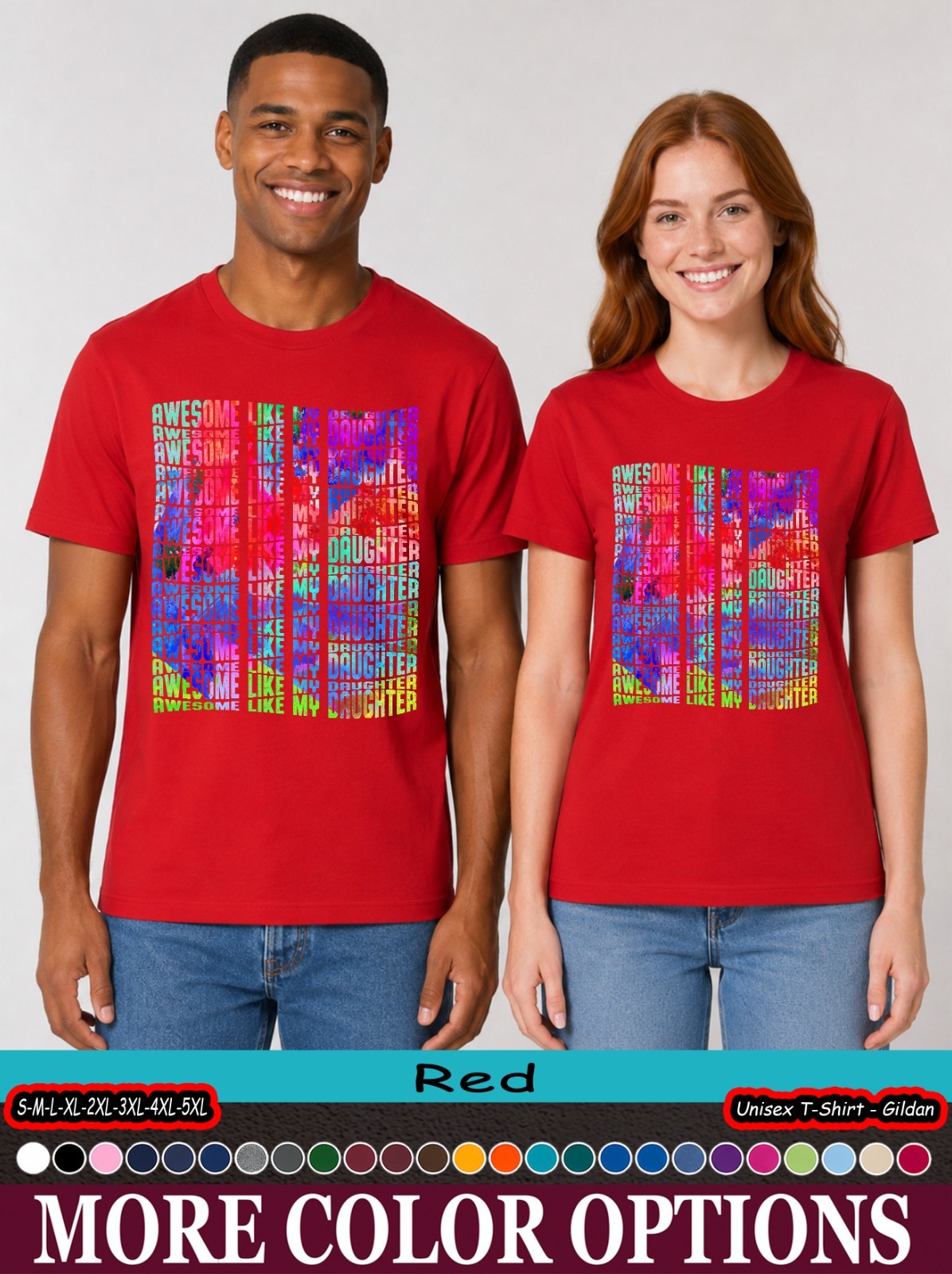 Awesome Like My Daughter Shirt, Proud Dad Father’s Day Gift T-Shirt