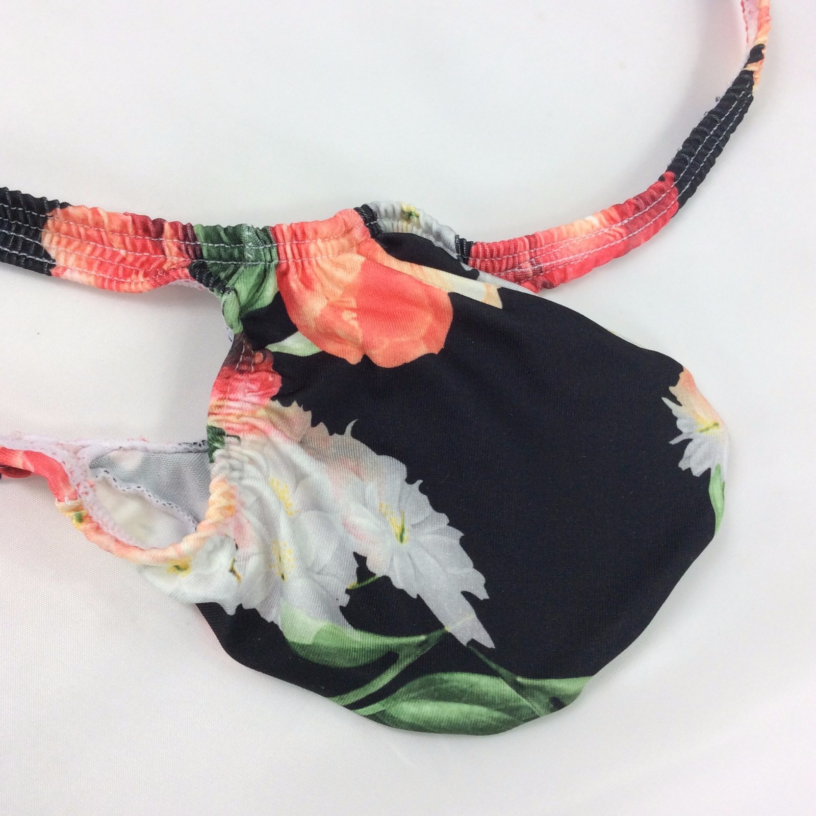 K403 P String Thong Grape Smugglers Contoured Pouch Floral Printed Jersey