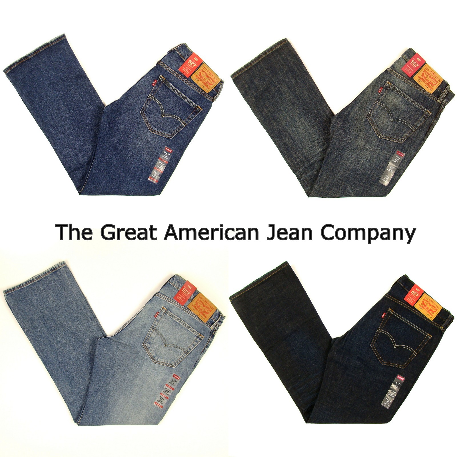 Levis 527 Slim Boot Cut Jeans Mens New Many Sizes And Colors Levi’s NWT