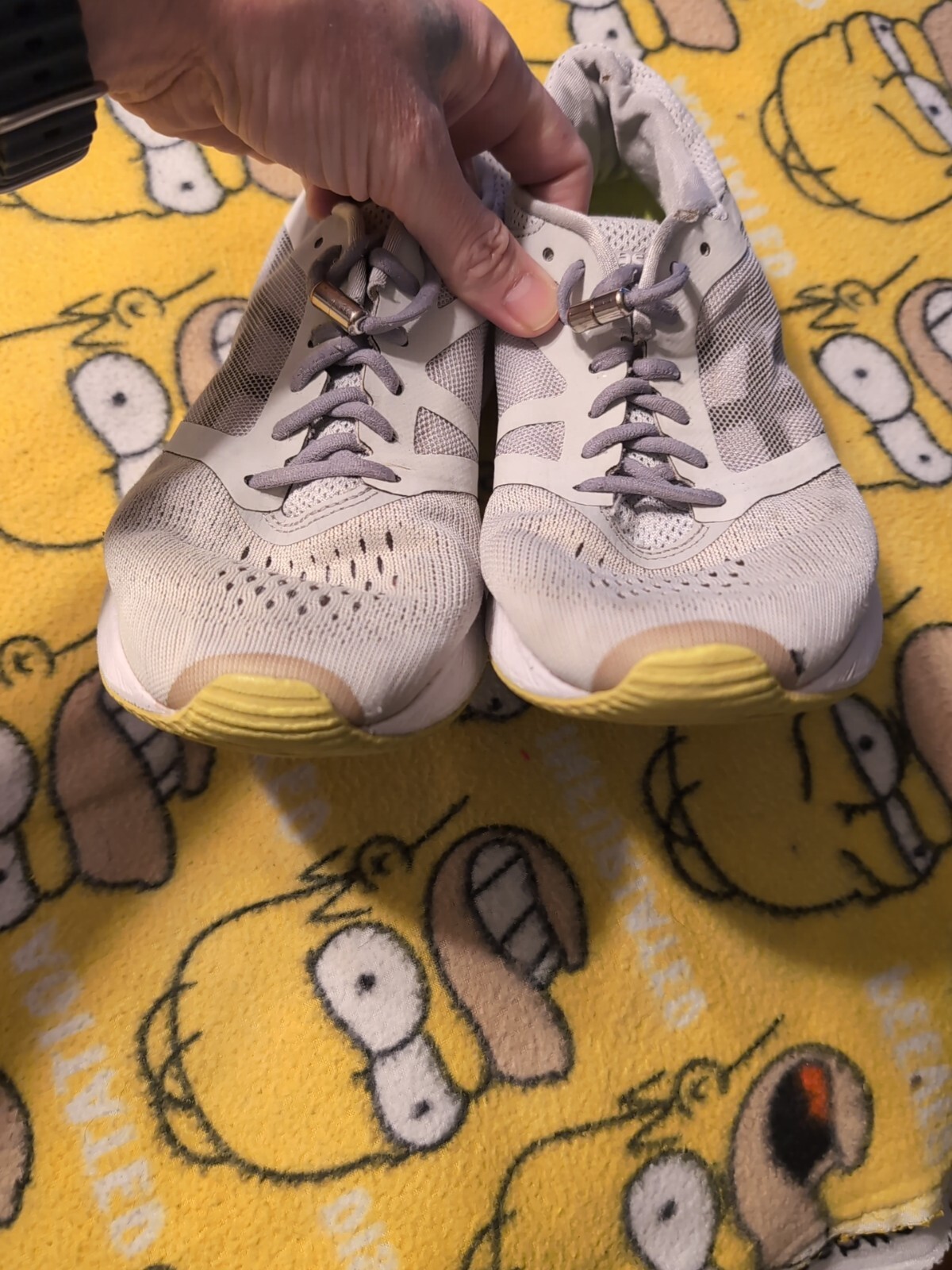 Asics RoadHawk FF Womens Running Shoes Size 9 T7D7N Grey READ