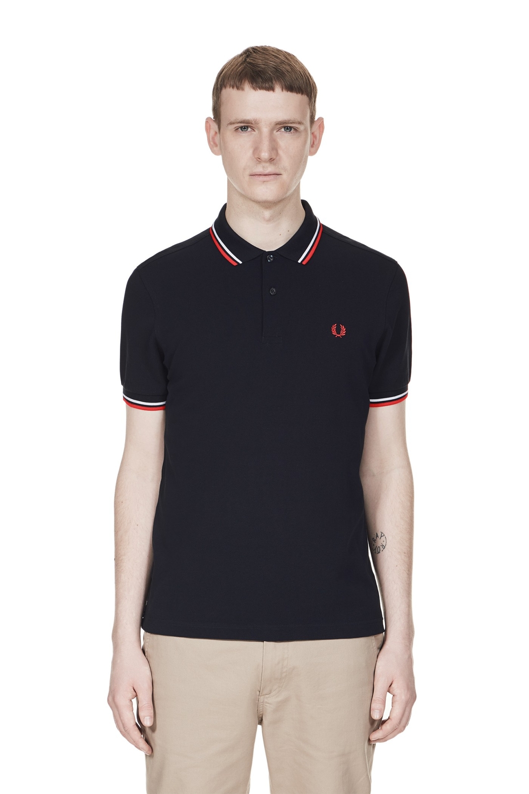 Fred Perry Men’s Cotton Polo Short Sleeve M3600 Slim Fit Pique Twin tipped M-2XL