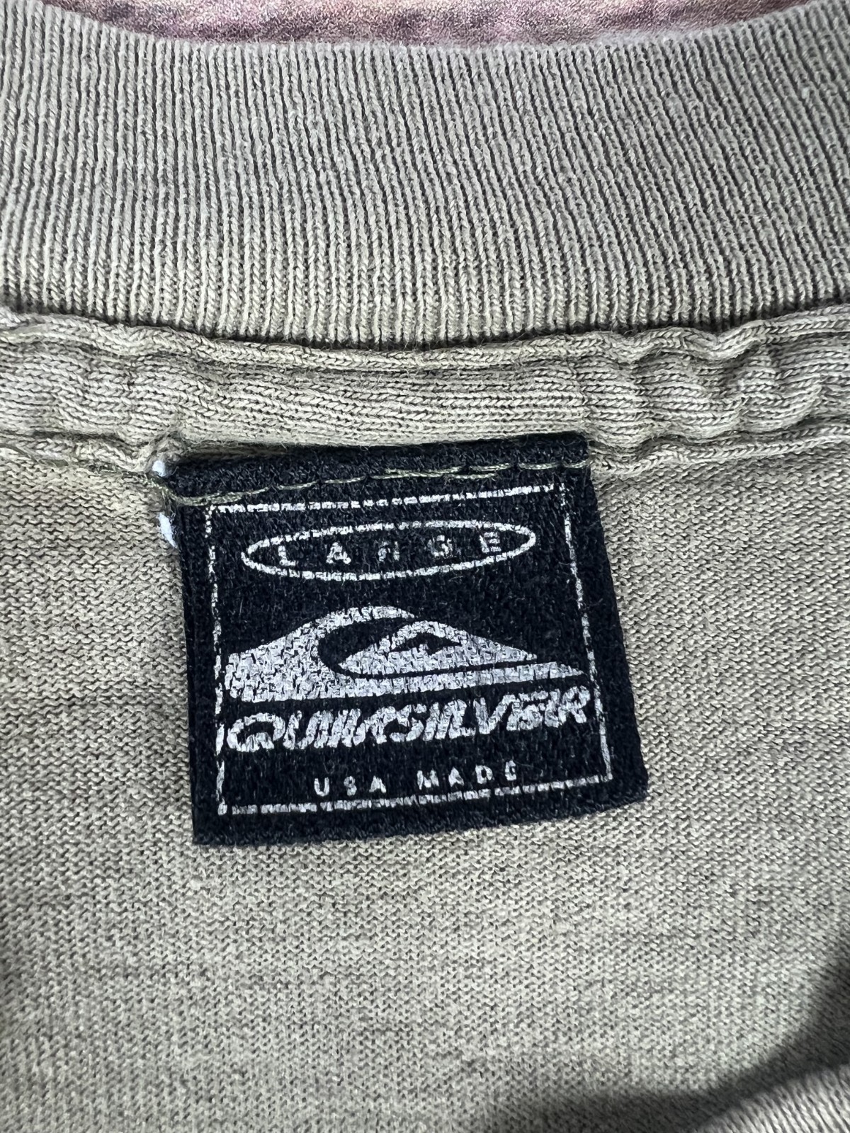 Vintage Single Stitch 80s 90s Quiksilver Surf Graphic Tee Shirt Size Large
