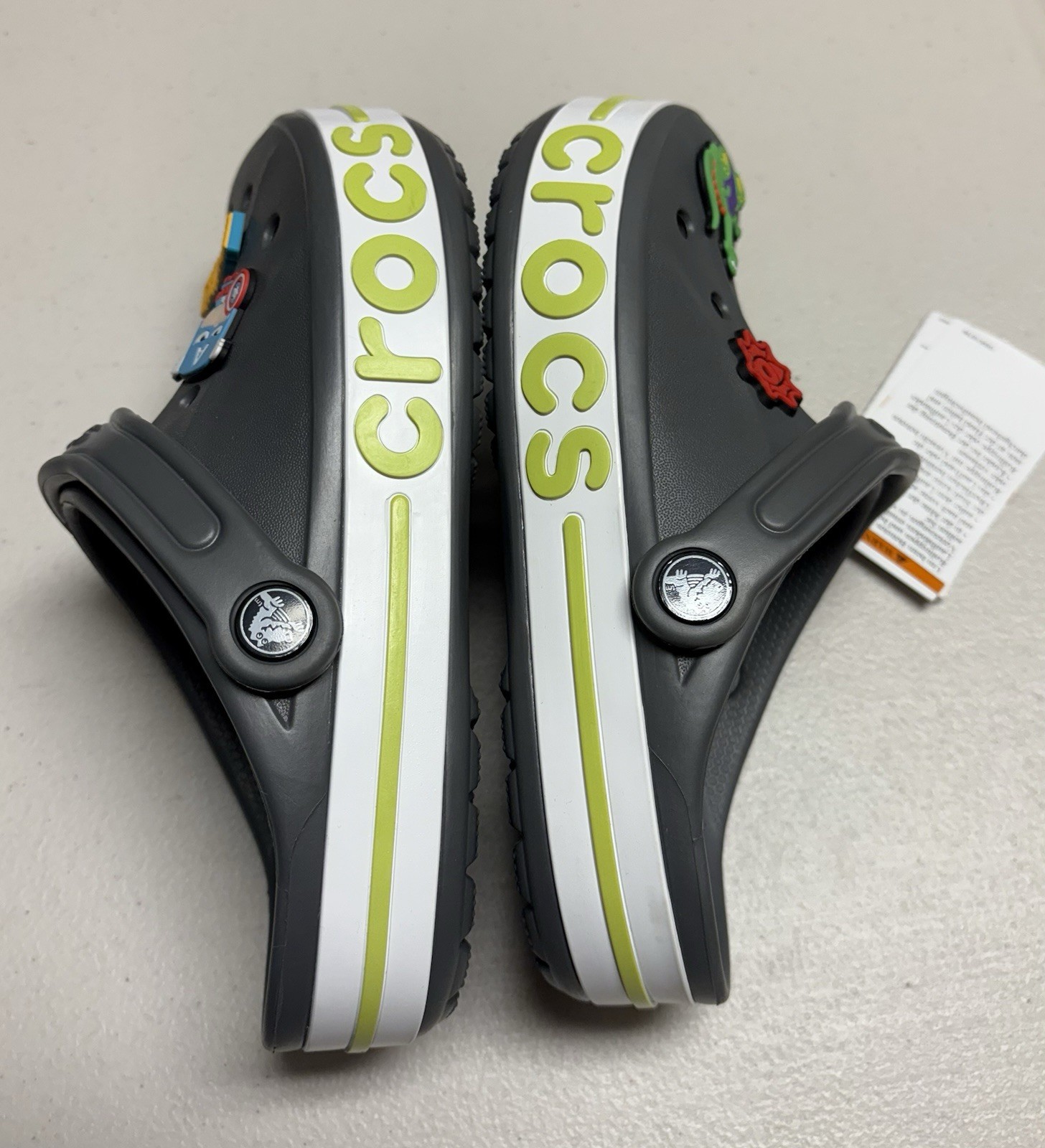 Authentic CROCS Bayaband Gray Clog Size Male 4 Women 6 New!