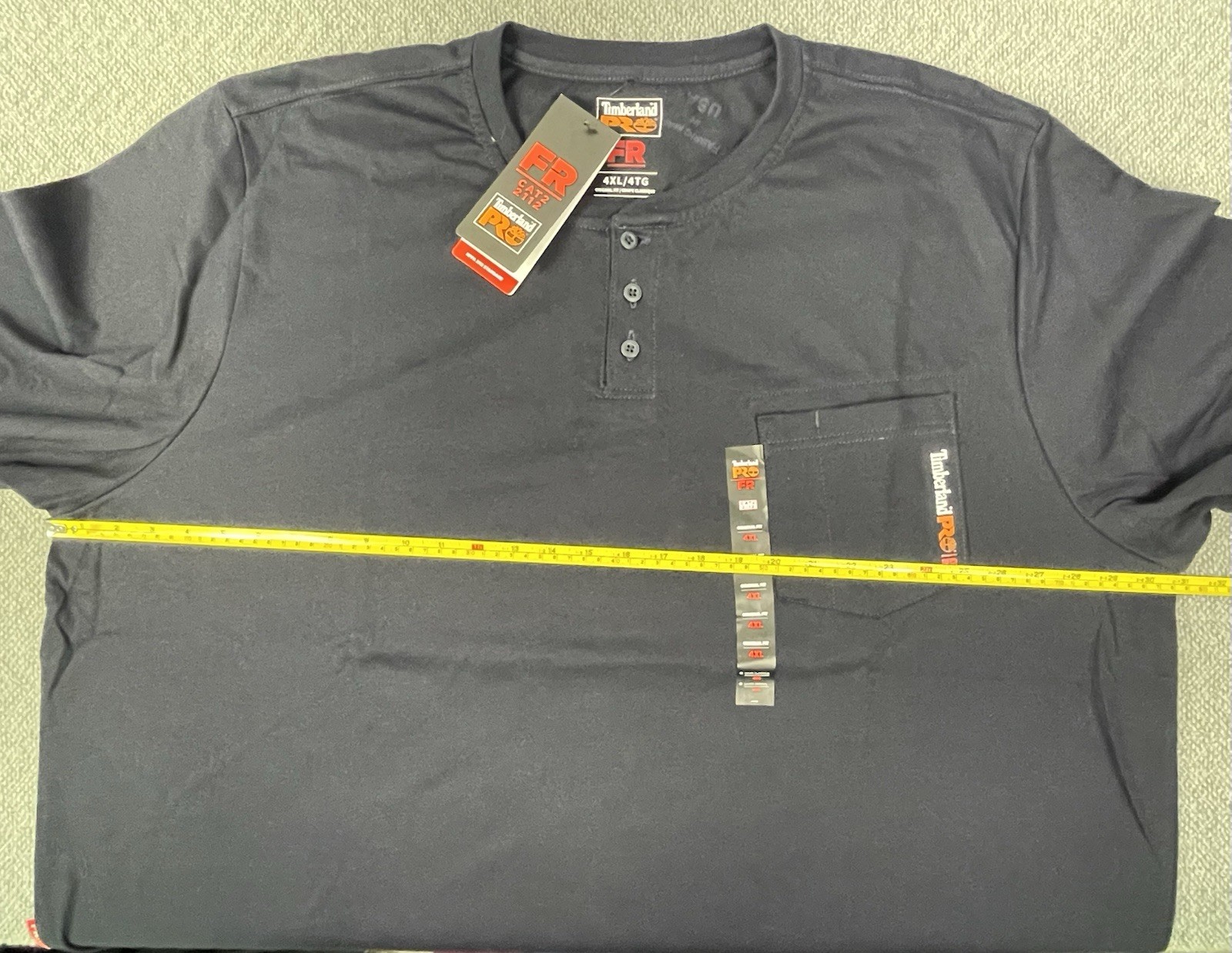 Timberland Big & Tall Lot of 3 Men’s 4XL Flame-Resistant Long-Sleeve Henley NWT