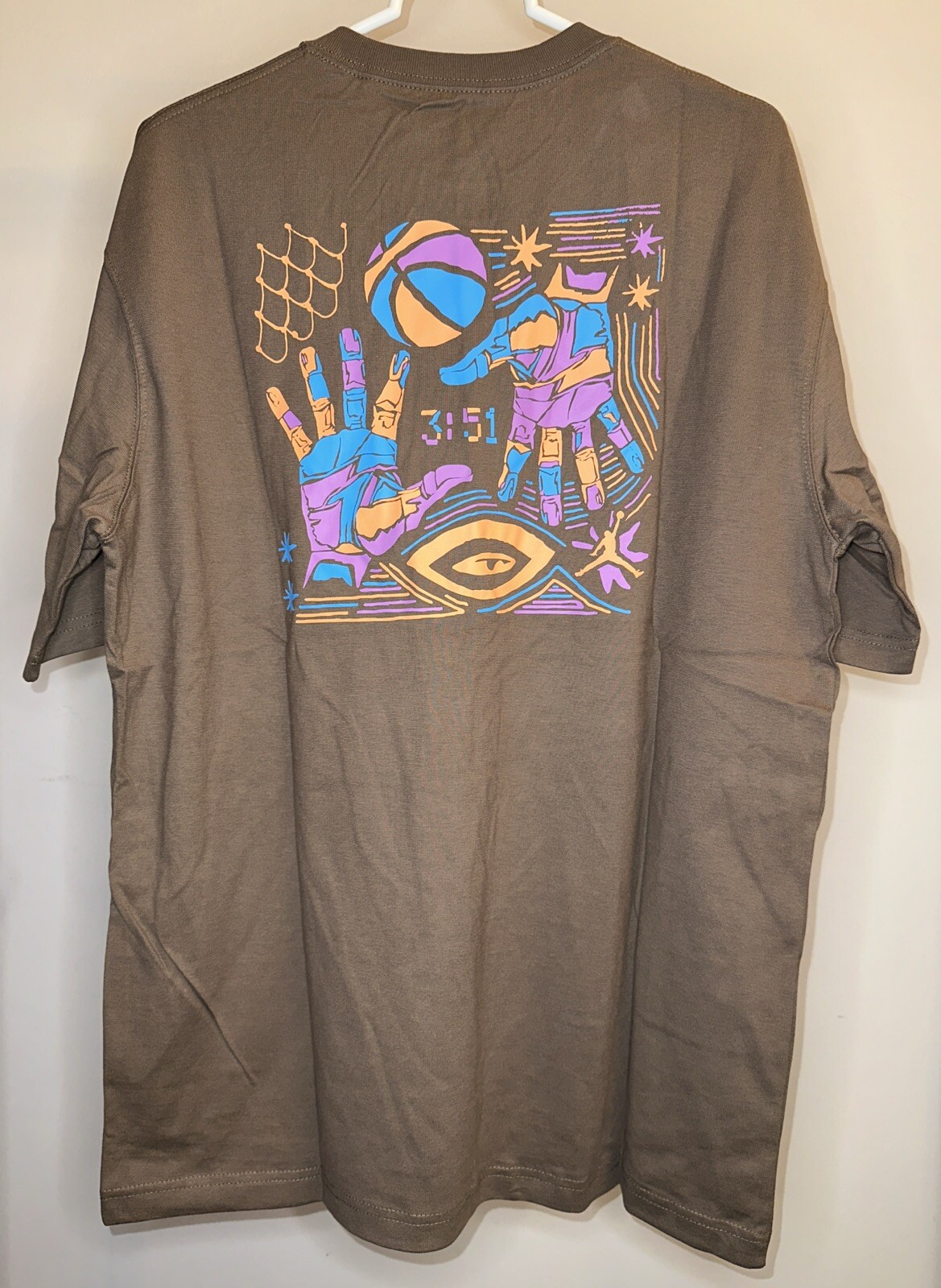 Nike Jordan Women’s Flight Oversized T-Shirt In Palomino Brown – Size Small