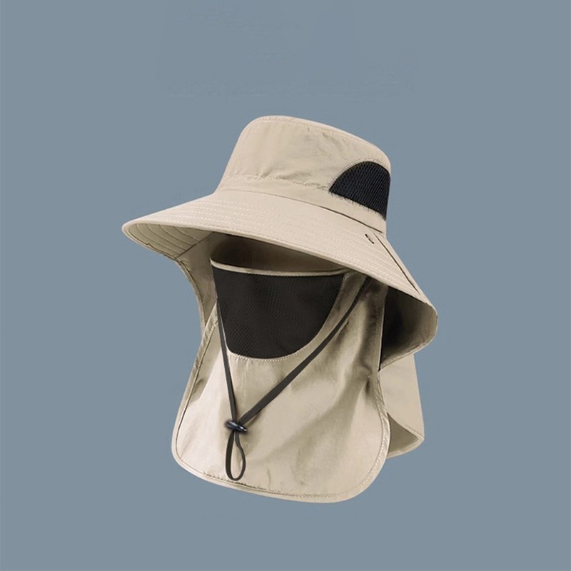 Wide Brim Sun Hat UV Protection Bucket Cap For Hiking Camping Fishing Safari Men
