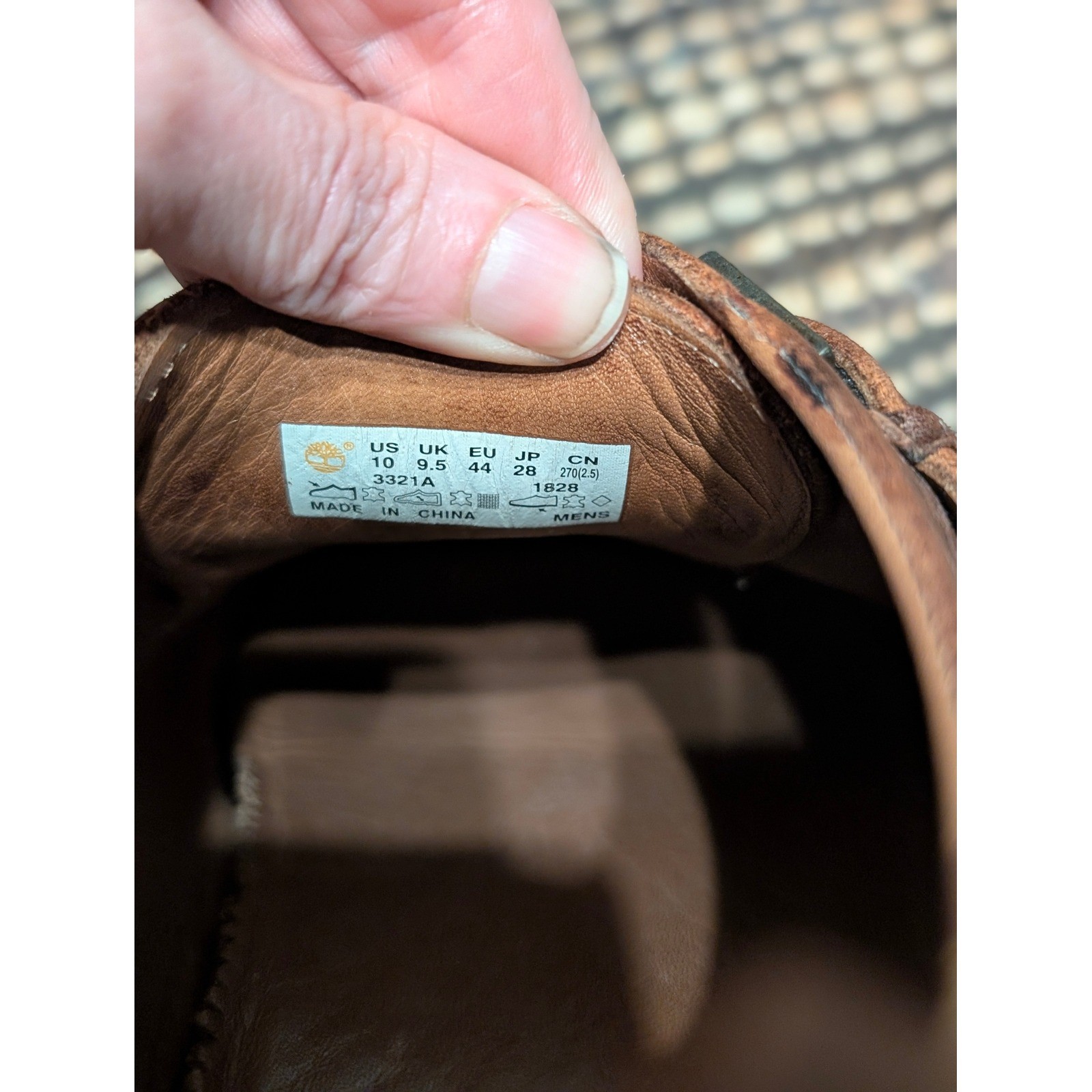 Timberland Boot Company Wodehouse Single Monk Strap Leather Shoes Brown size 10