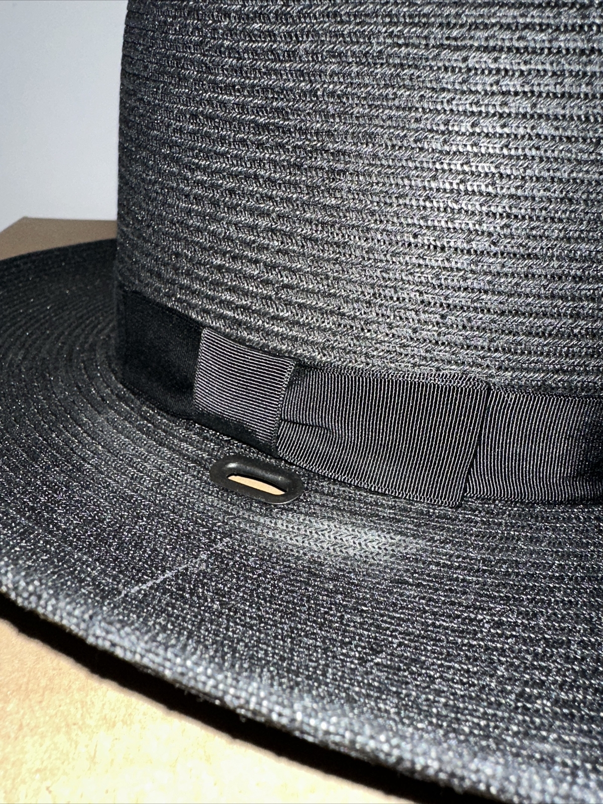 NEW Stratton Sheriff Style Straw Hat 42DB Double Brim Oval BLACK *Multiple Sizes