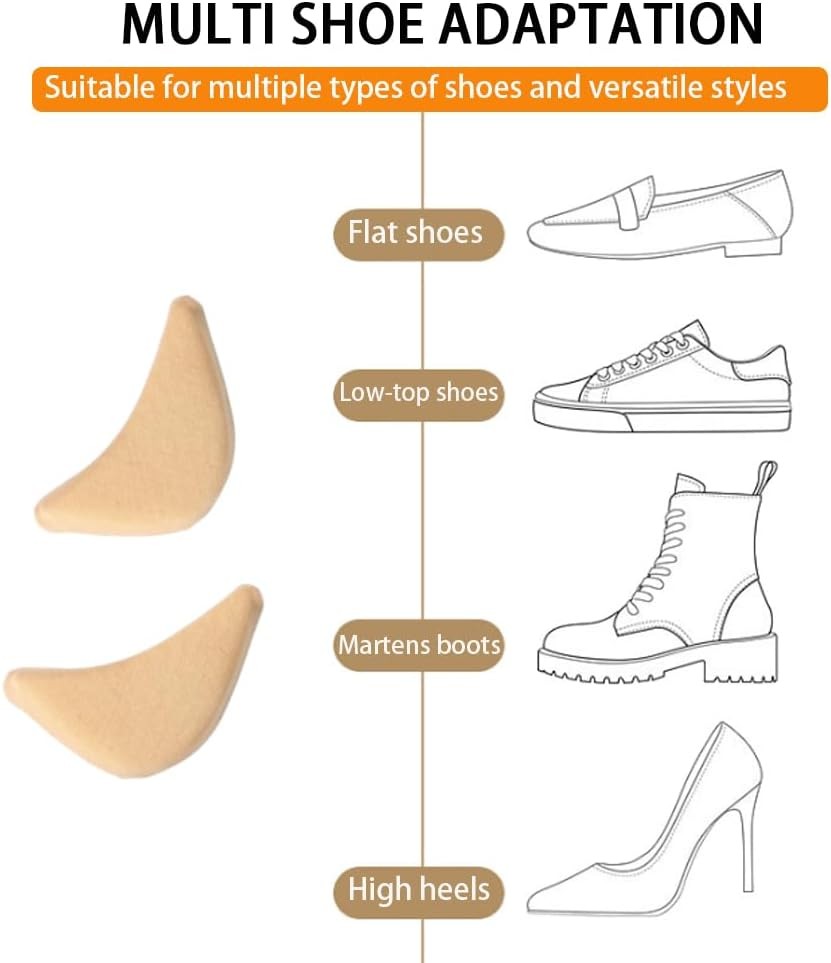 Shoe Filler Inserts Adjustable Shoe Fillers Foot Brace Shoe Pads Toe Cushions