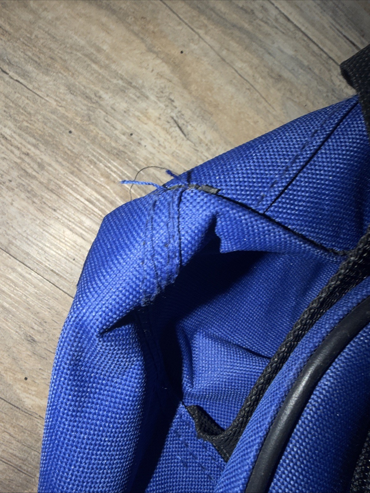 Vintage Black And Blue Jeep Duffle Bags Used + draw string bag. See description