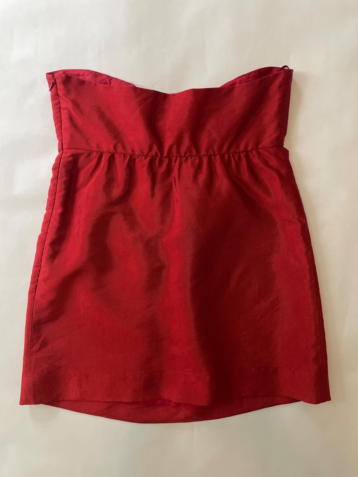 Vintage Moschino Red Bow Strapless Mini Dress, Y2K 90s, Maximalism, Size 10