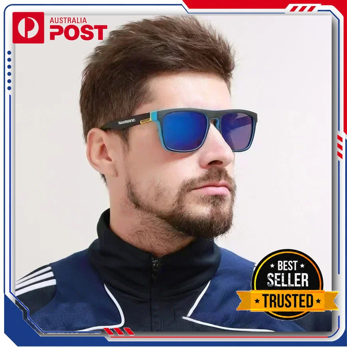 Shimano Men UV400 Polarized Sunglasses Fishing Sports Eyewear for Driving