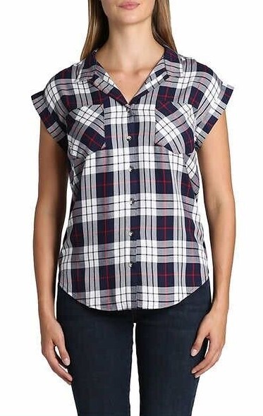 Jachs Girlfriend Ladies Short Sleeve Loose Fit Blouse Pick Your Size & Color NWT