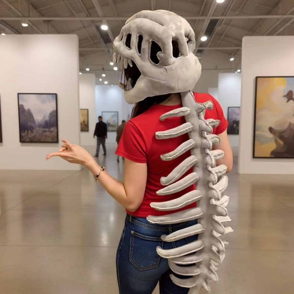 Funny Dinosaur Skeleton Plush Toys for Sleeping Cushion Creative Cosplay Props