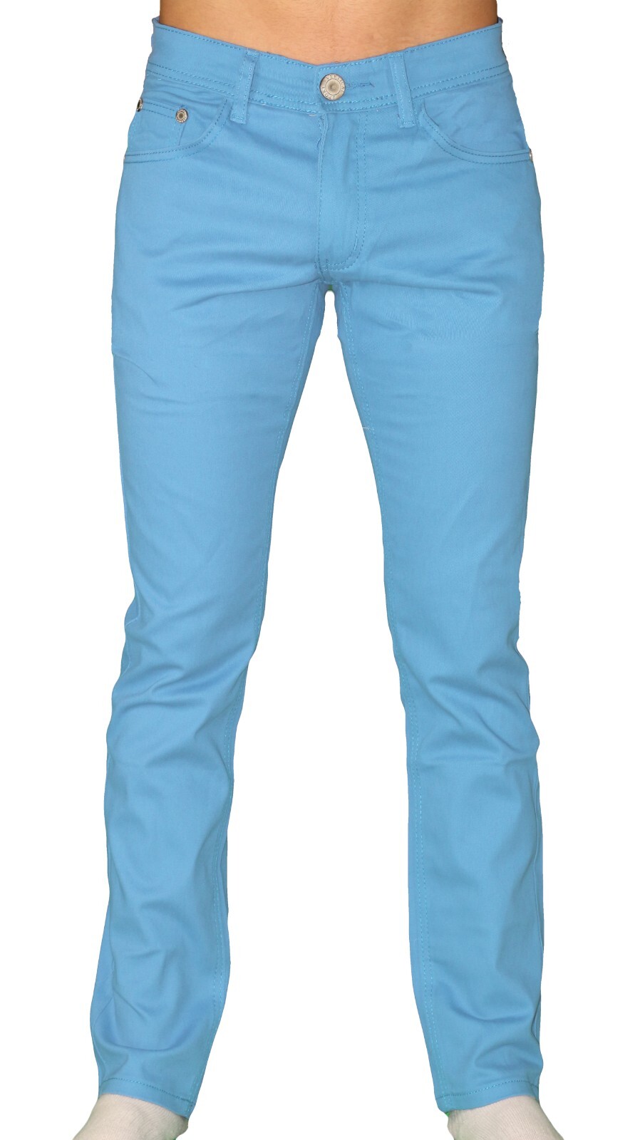 Chino Pants Men Khakis Skinny STRETCH SLIM FIT Flex Casual Cotton Trousers Slack