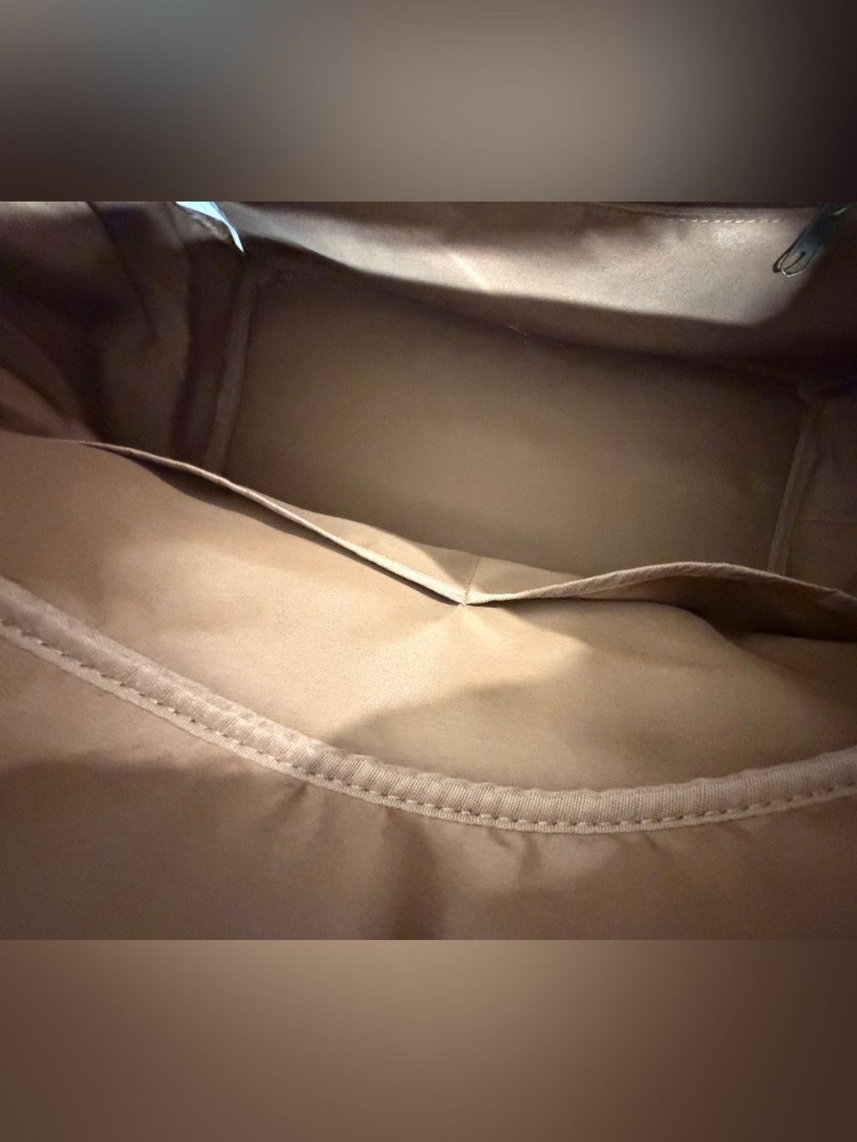 KAPSTON tan synthetic leather Cribl weekender duffel bag