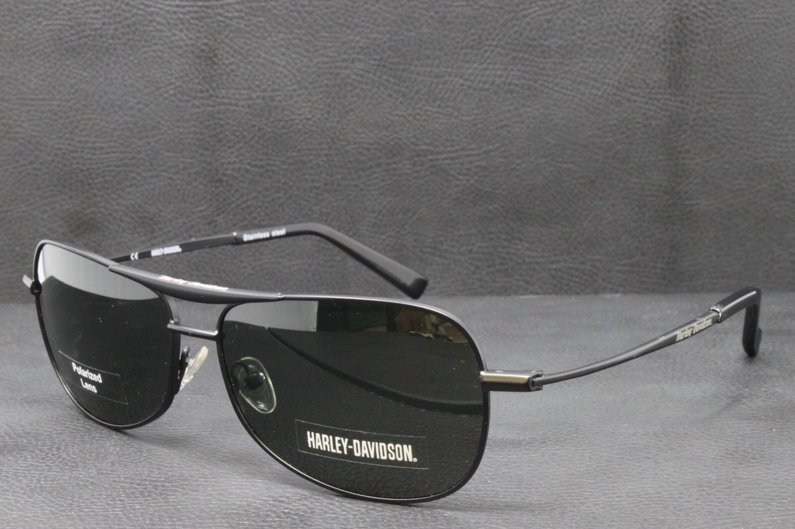 Harley Davidson sunglasses Men’s Metal Aviator Polarized Black 58mm HDX834 BLK