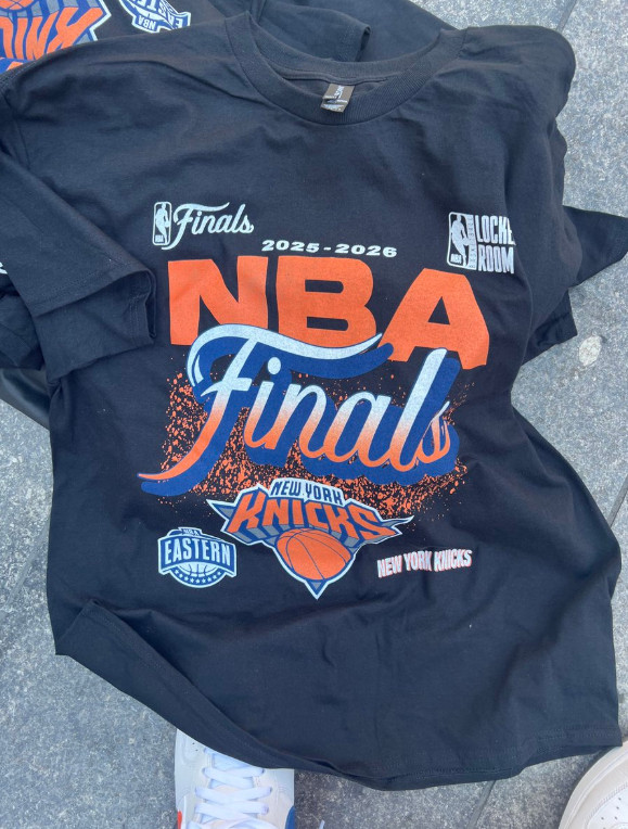 Hot Knicks Eastern Conference Champions Final 2026 black Shirt VK13660