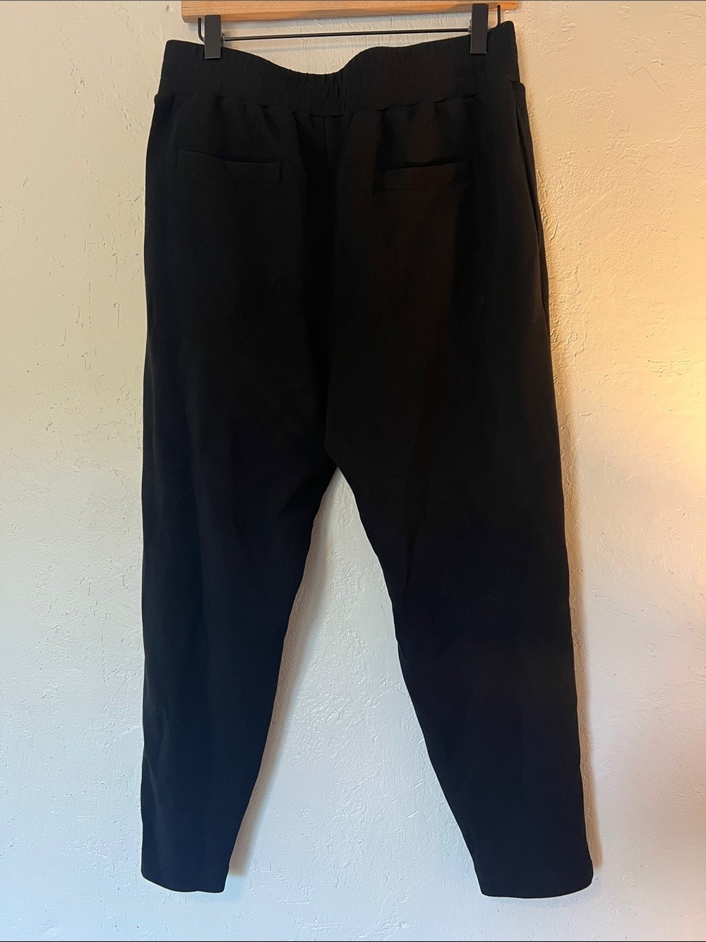 Varley double soft Black Joggers with Gray Drawstring
