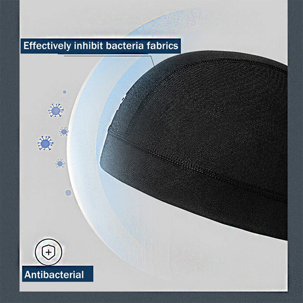 Gray Caps Sweat Wicking Skull Caps Cooling Helmet Liner Beanie Hats for Cycling