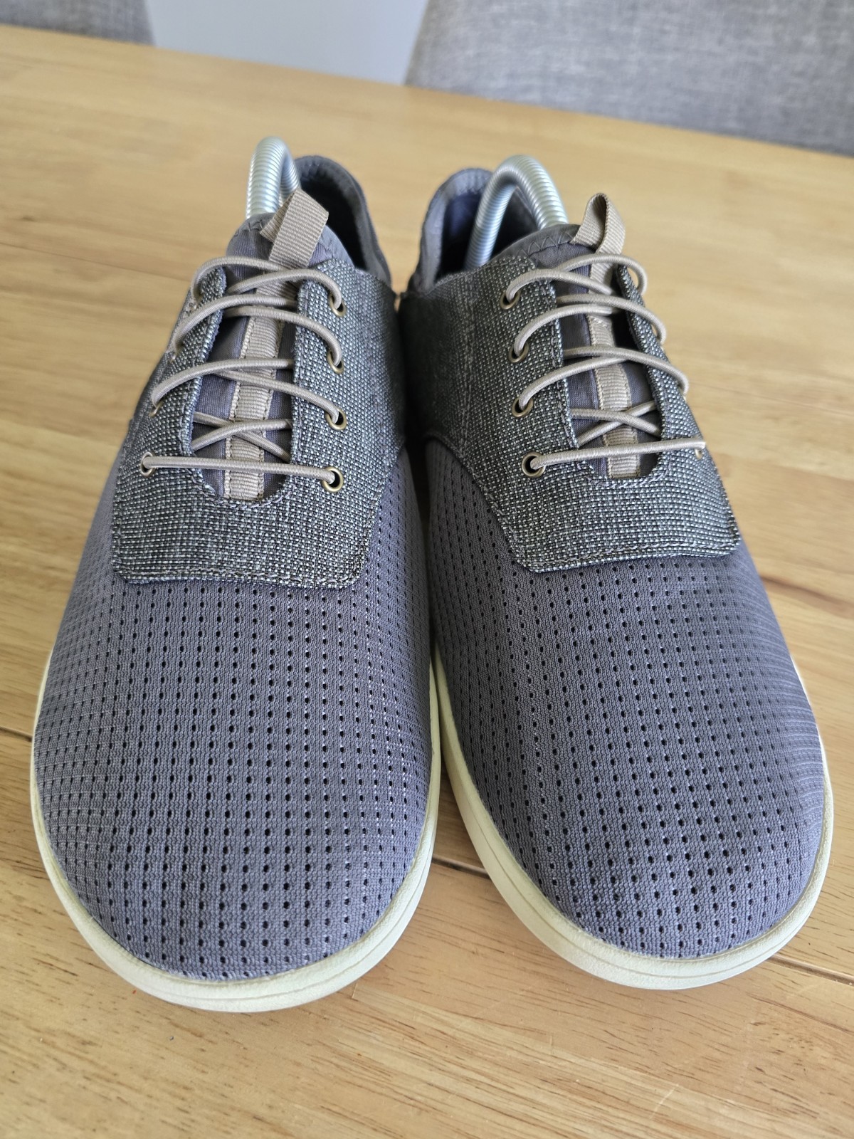 Olukai Nohea Moku NoTie Laces Casual Slip-On Sneakers Gray Mesh Mens 9
