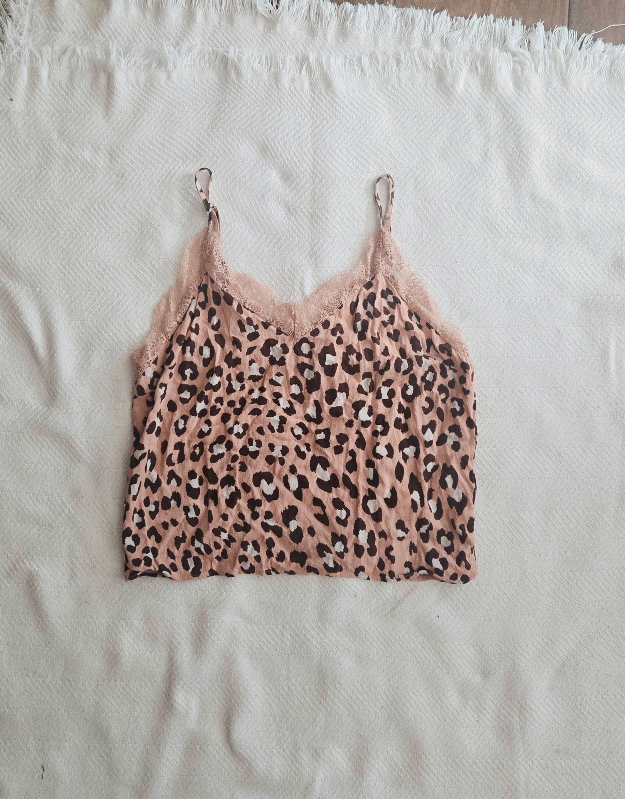Forever 21 Animal Print Leopard Lace-Trim Cami
