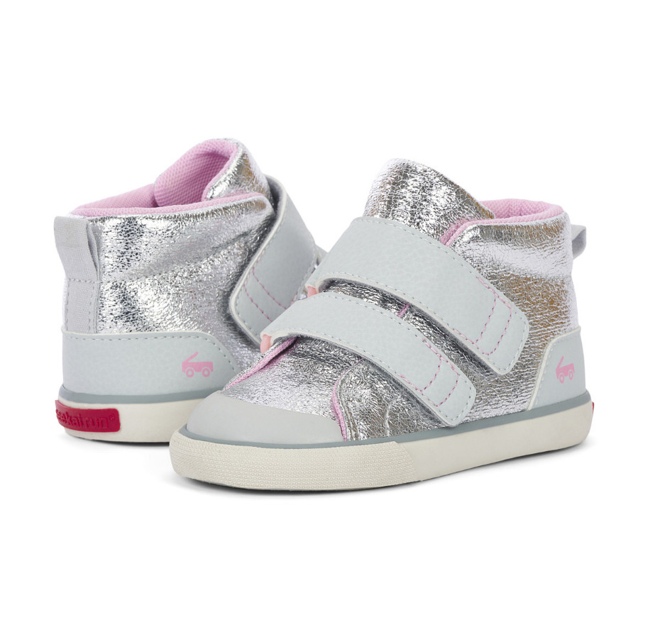 See Kai Run Dean Adapt II Silver Girl’s Sneakers New