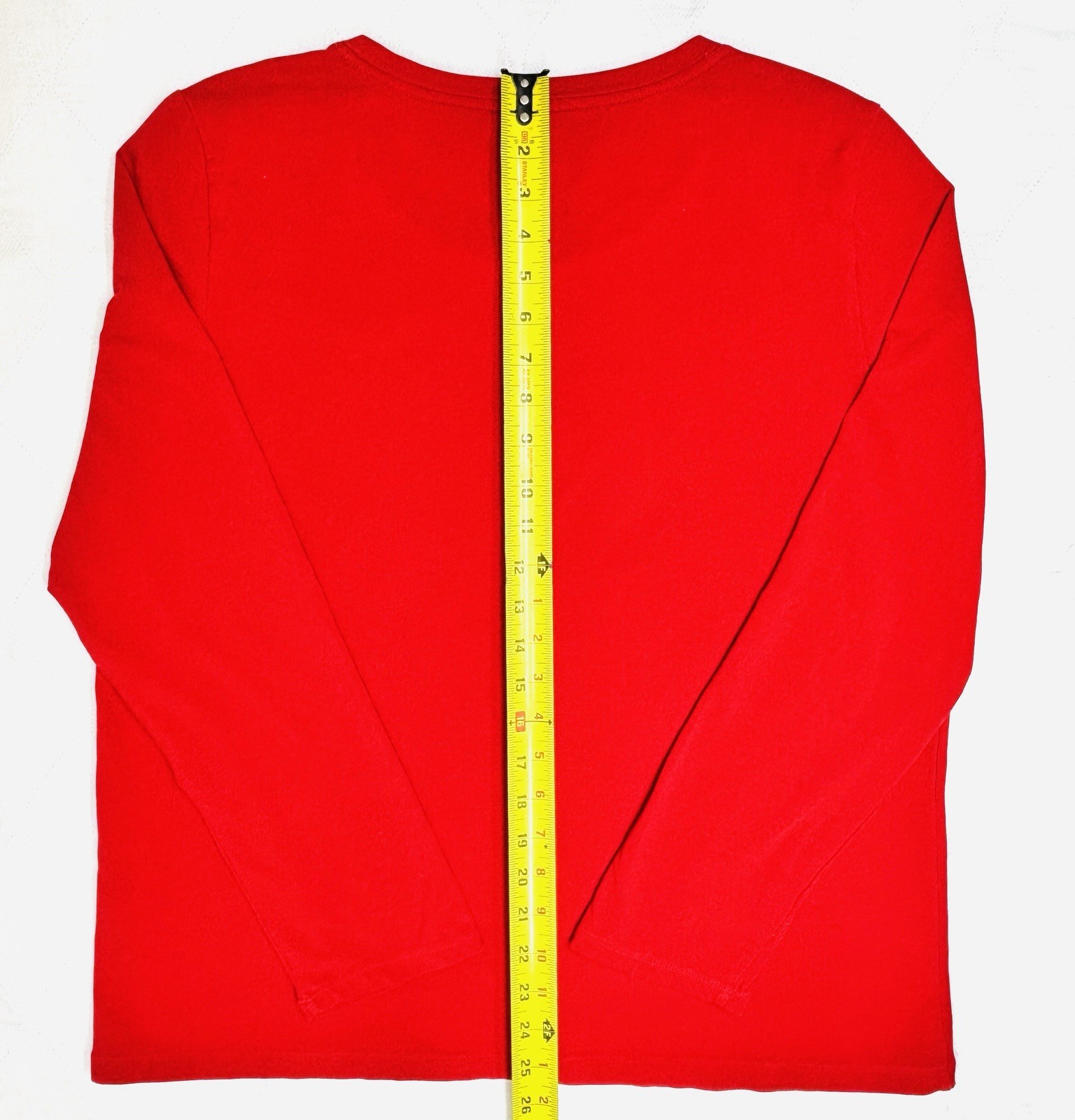 Tommy Hilfiger Women’s Size XL Red Cotton Blend Pullover L/S T-Shirt Heart Logo