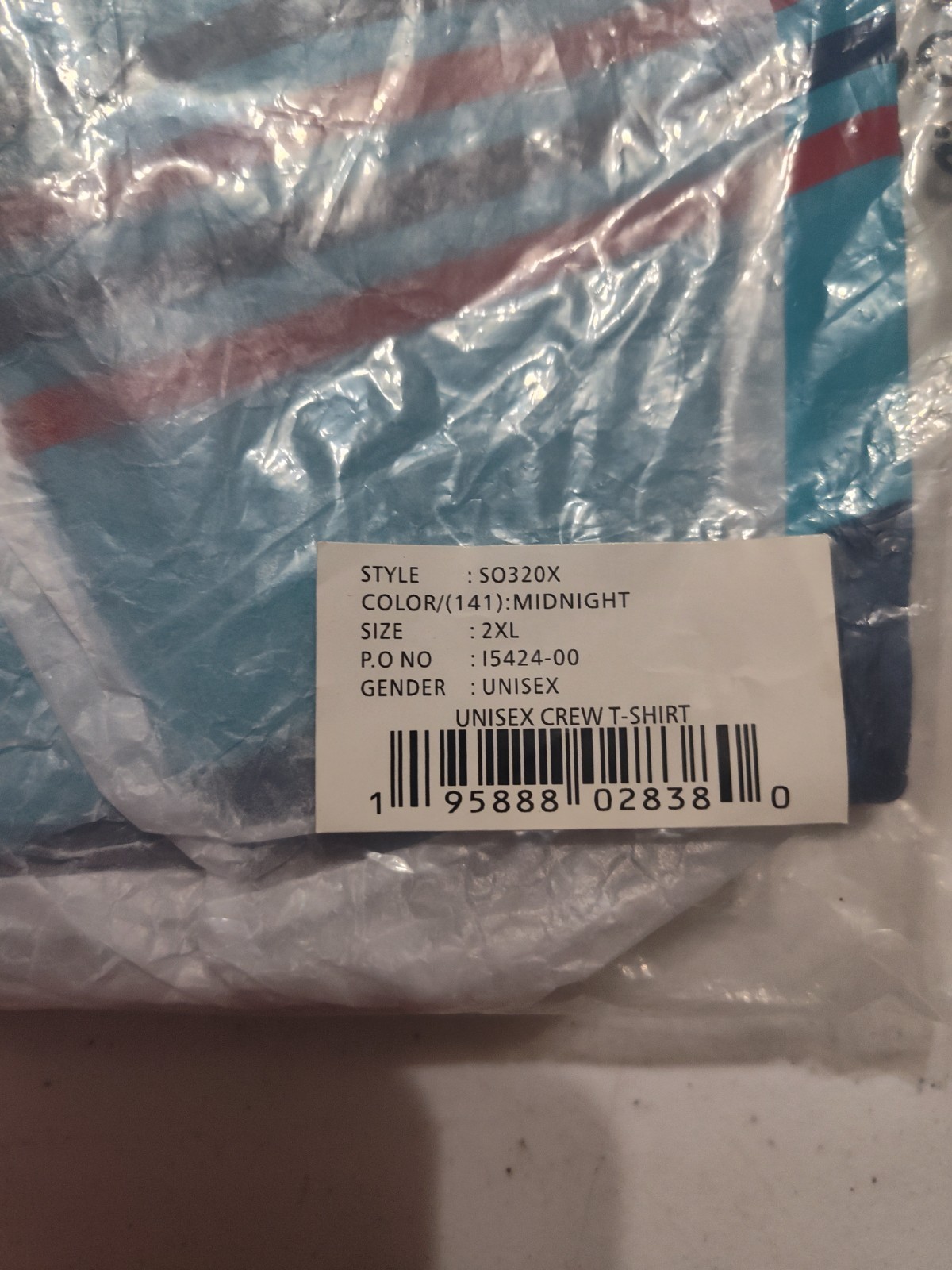 Sonic Drive-In Uniform Shirt, Cross Stripe, Size 2XL Unisex, Brand new, 2023-25