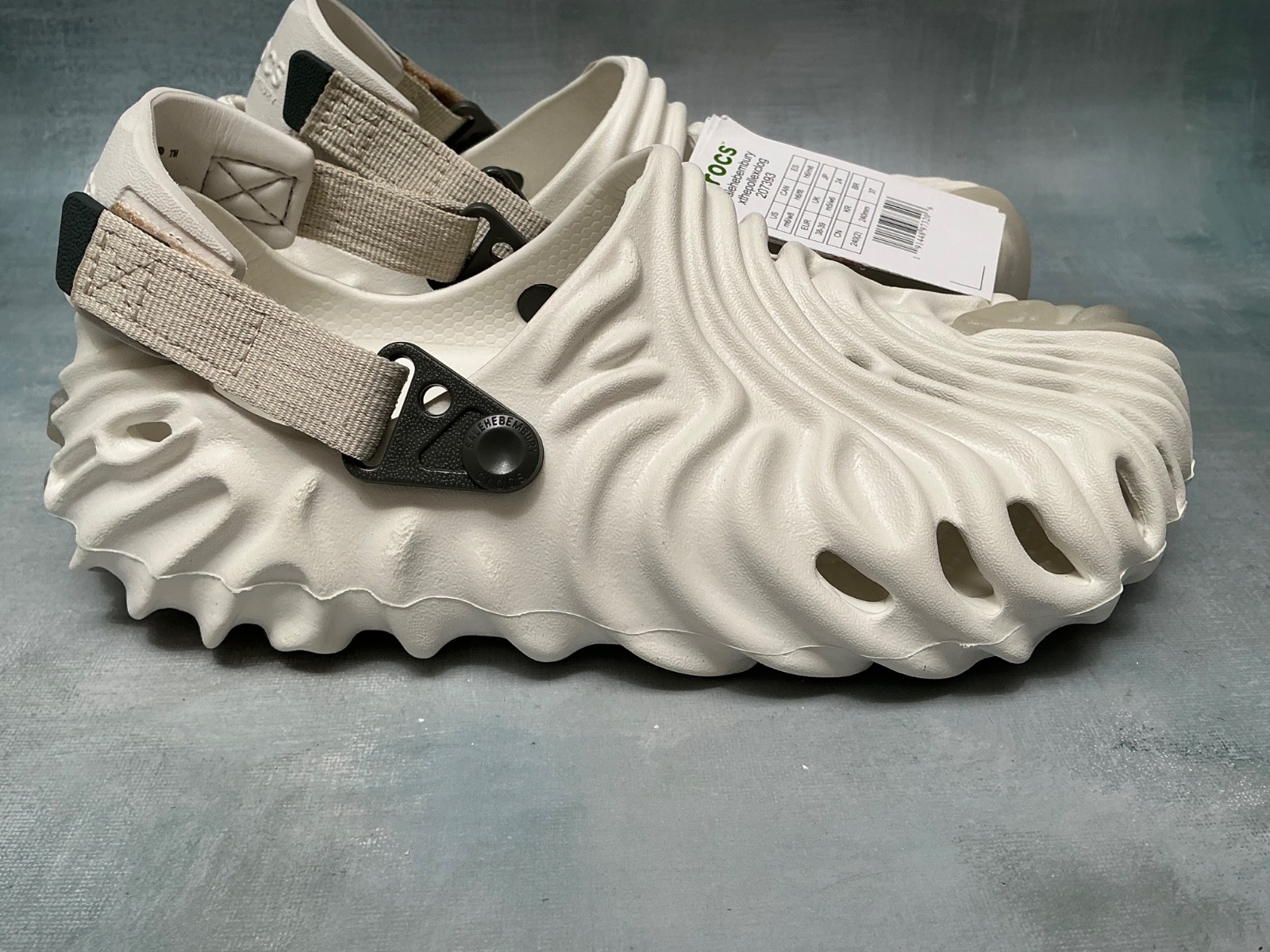 Crocs Salehe Bembury Pollex White Clog W/8 M/6 NWT