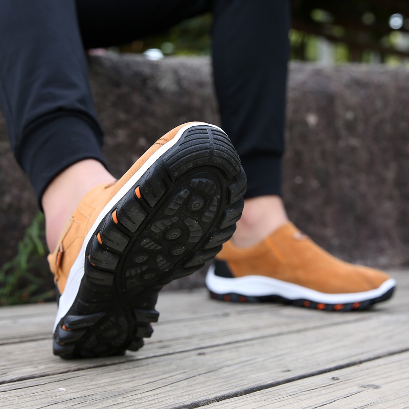 Men’s Slip On Athletic Shoes, Outdoor Hiking Sneakers, Casual Walking Footwear