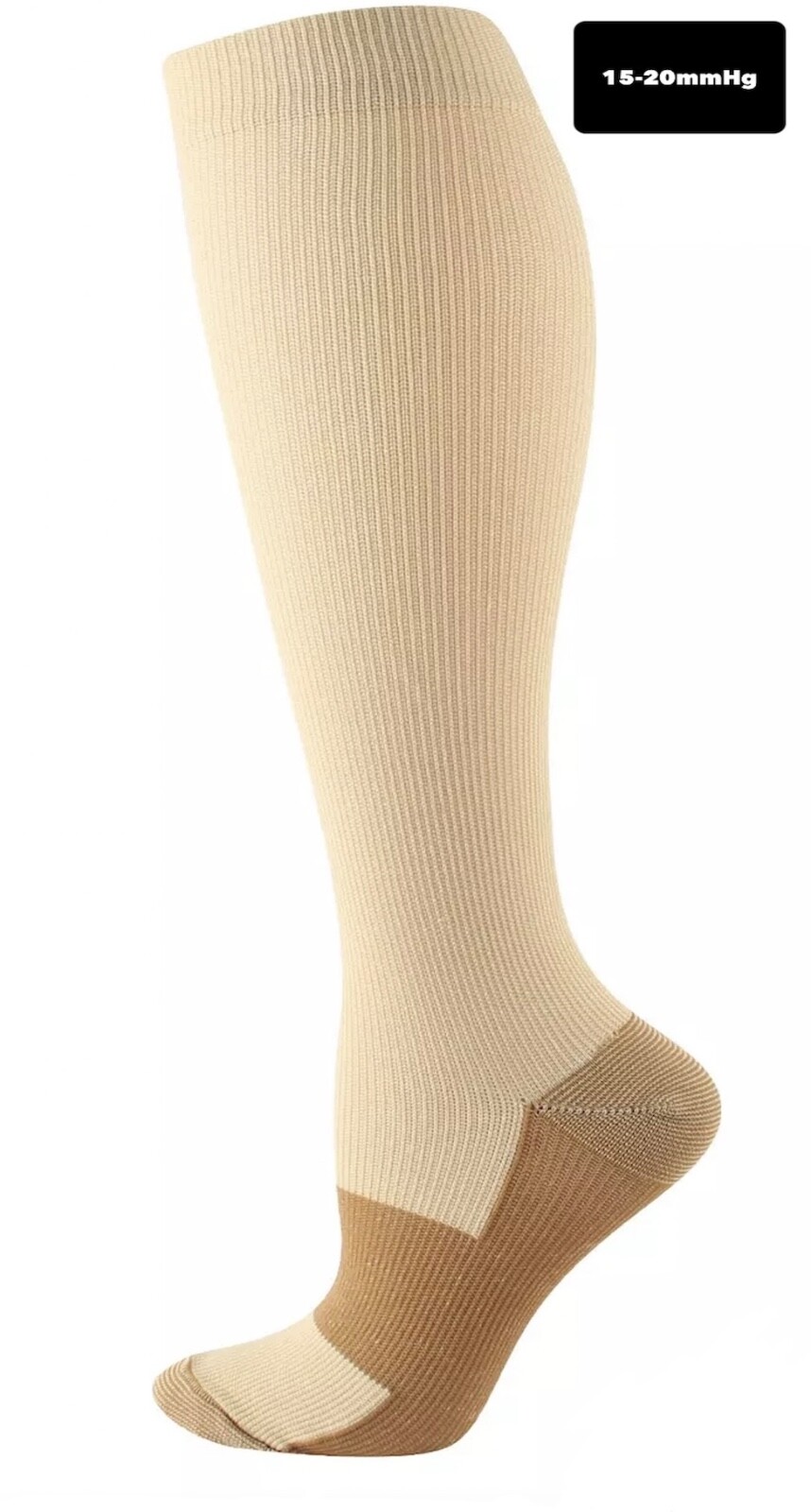 Compression Socks Stockings Mens and Womens Knee High Medical Relief S/M-4XL