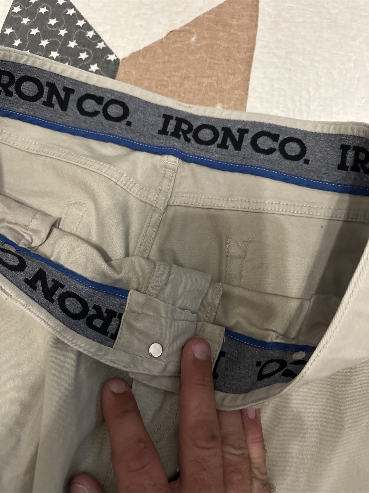 Iron Co. Men’s Patriot Stretch Pants 36×30 Hay Khaki Classic Comfort Straight
