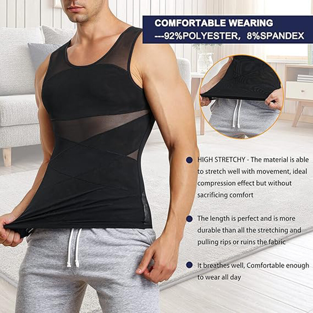 Fajas Colombianas para Hombres Men BODY SHAPER ABDOMEN CONTROL Slimming Girdles