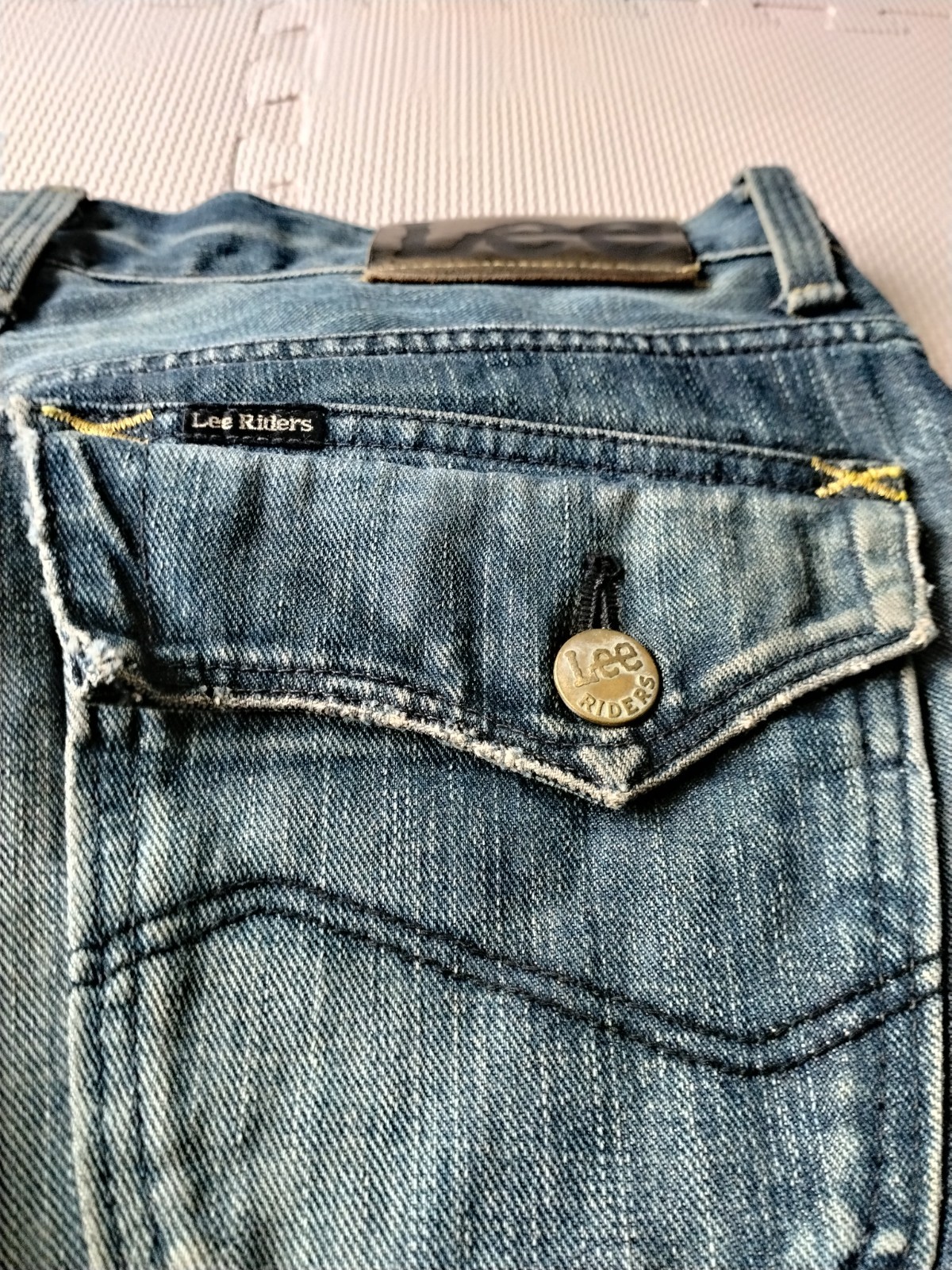 Lee Riders Gold Label LM2205 Bootcut Flare Denim Jeans Distressed Made In Japan
