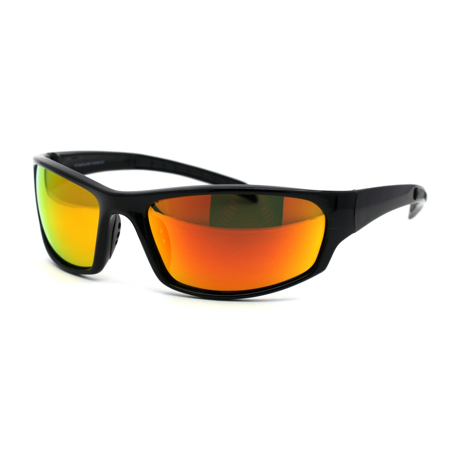 Mens Tac Polarized Lightweight Warp Around Sport Plastic Sunglasses