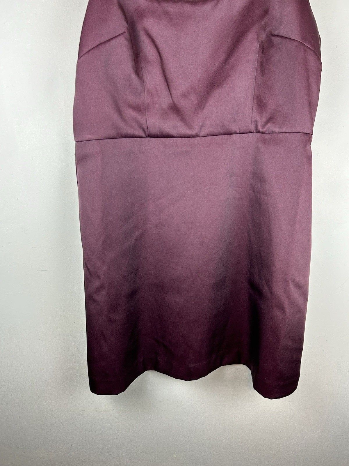 Women’s Satin Mini Dress A New Day Wine Red Classic Dark Academia Sz 14 Vamp
