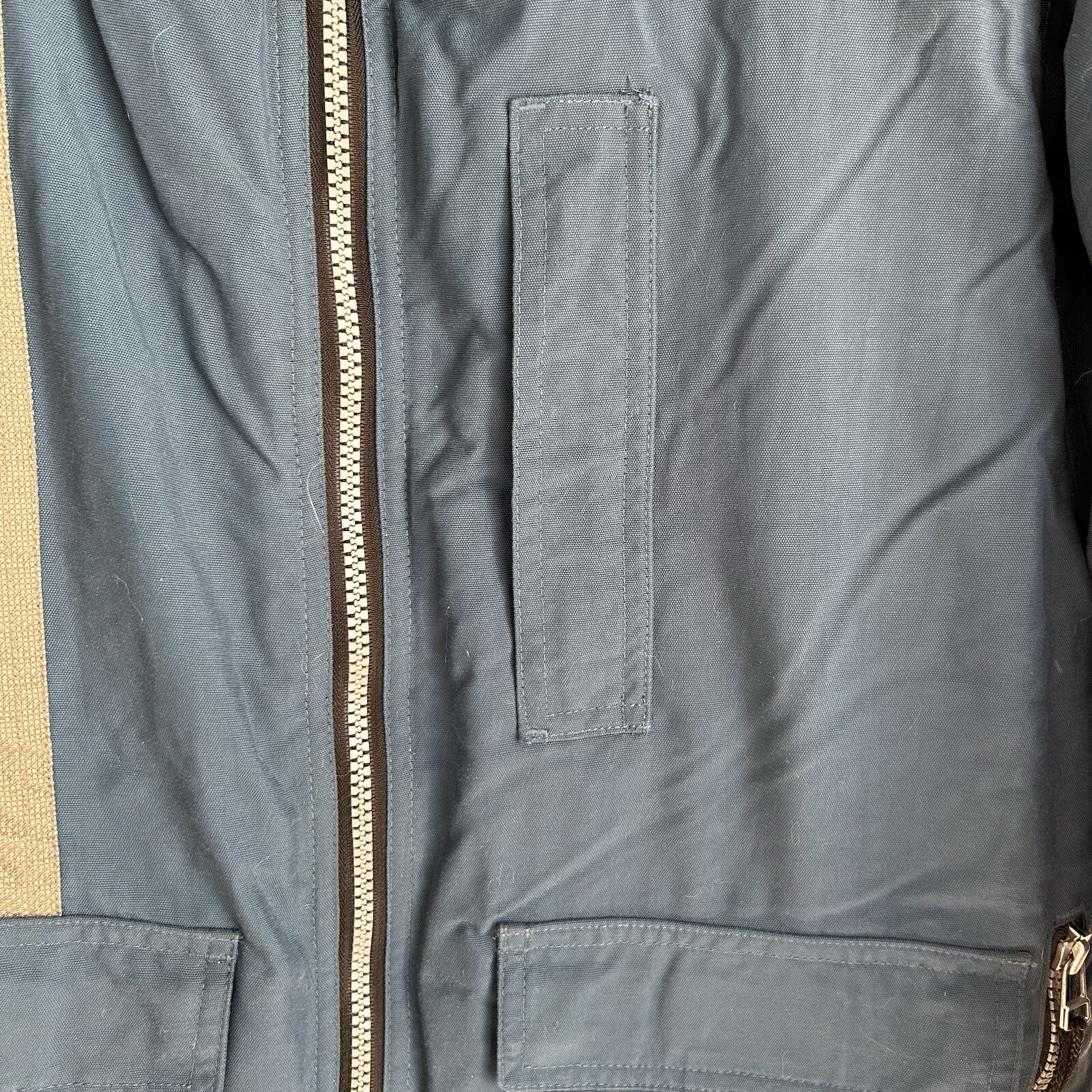 L.L. Bean Coat Boys M 10-12 Blue Winter Insulated Pockets No Hood Warm OHL18