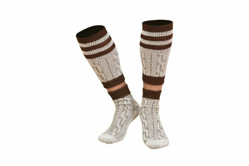 Men New Scottish Irish Highland Long Kilt Hose Socks Green White Black All sizes