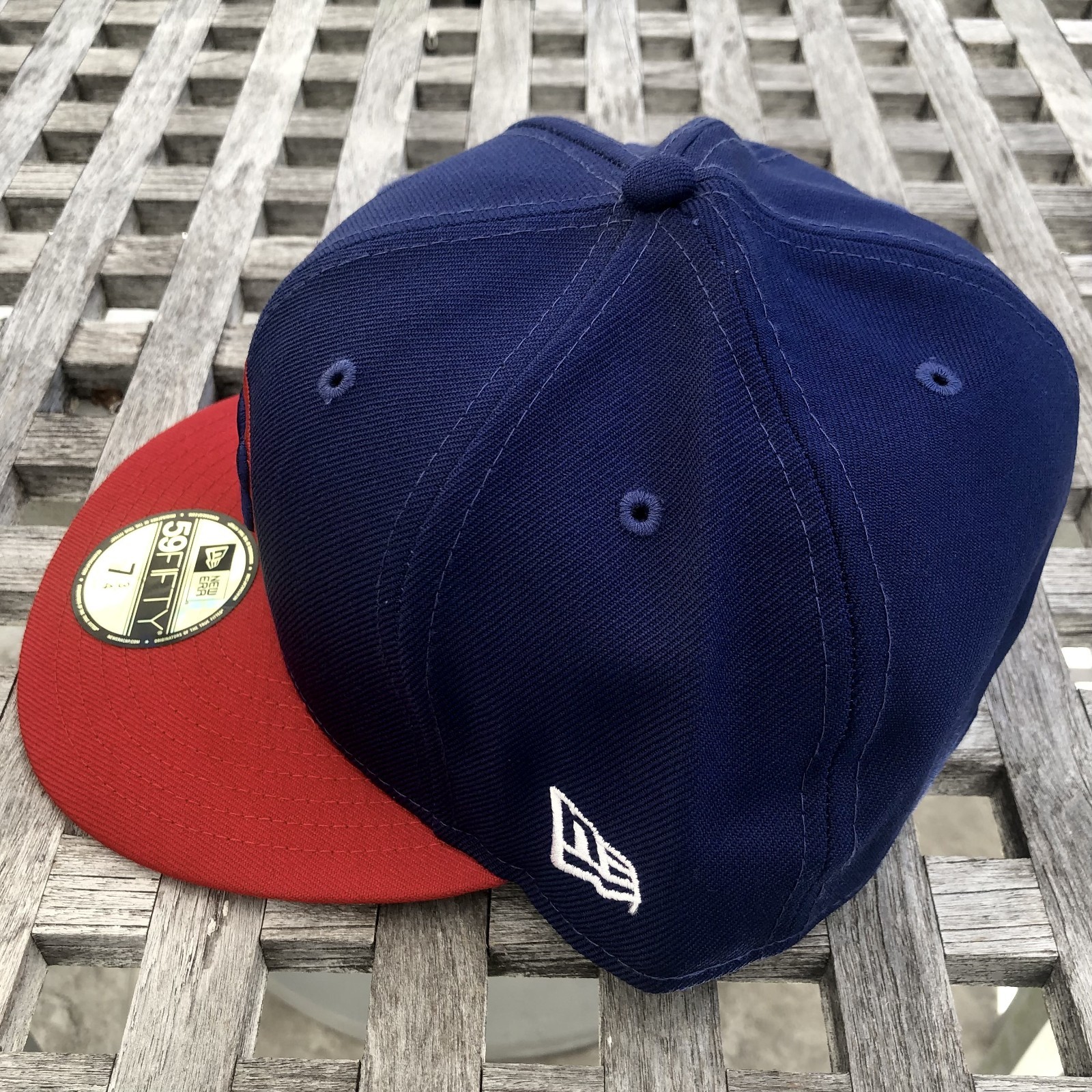 Chicago Cubs Cooperstown Logo New Era 59FIFTY 2 Tone Fitted Wool Hat 7 3/4