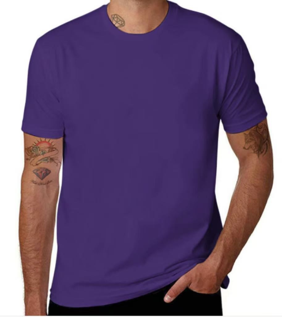 100% Cotton T-Shirt Unisex Men’s Basic Plain Blank Crew Tee Tops Adult Shirts