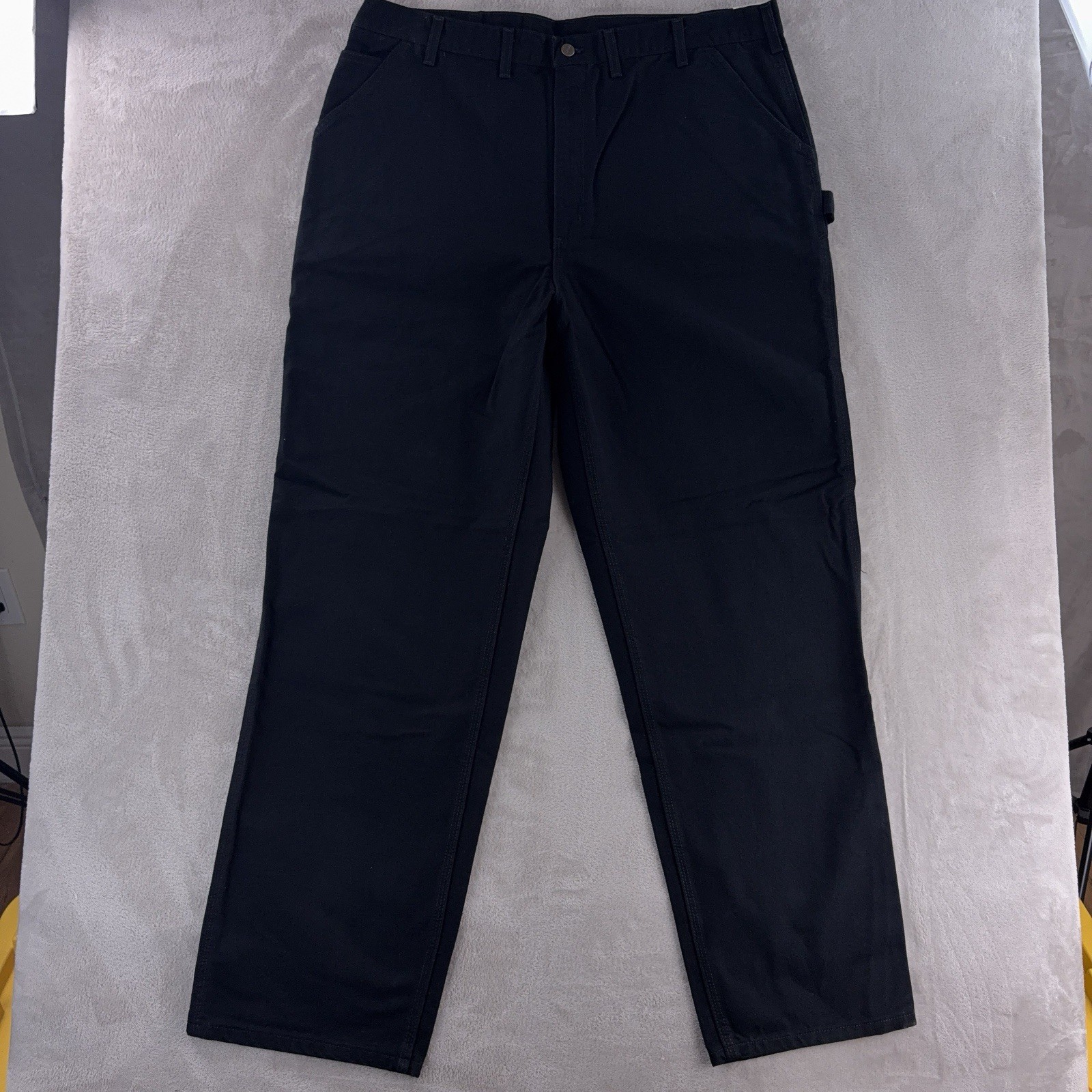 Carhartt Original Dungaree Fit Pants Mens Size 44×36 Black Utility Carpenter