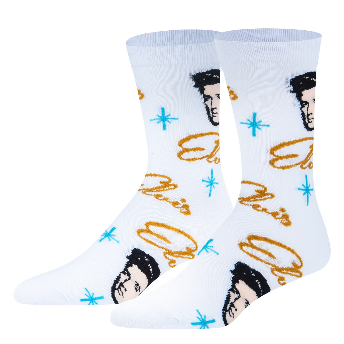 Elvis Presley Print Novelty Socks Crazy Socks Men’s Fun Socks Large