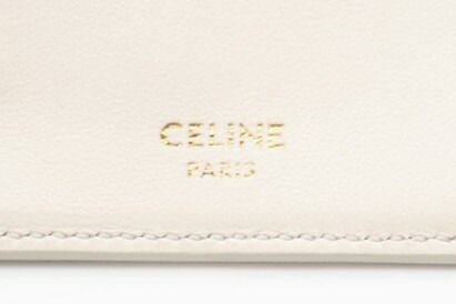 Returns accepted within 3 days CELINE Satin Calfskin Small Tri Fold Wallet 10F52