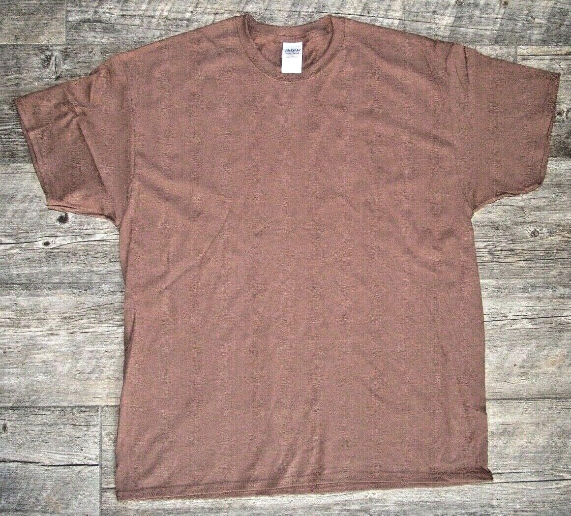 GILDAN Ultra Cotton Short Sleeve Tee Shirts Chestnut S-5XL NEW