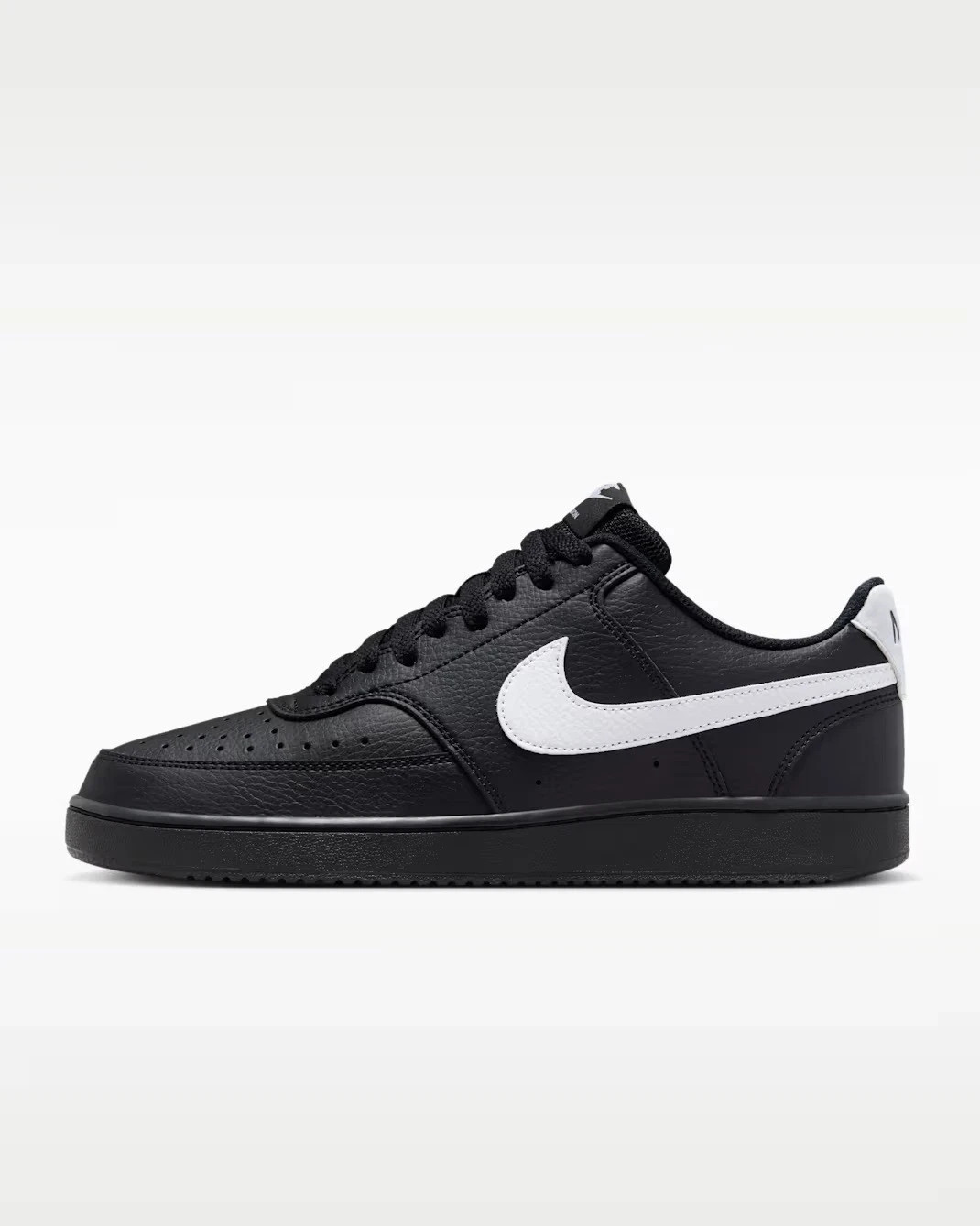 Nike Court Vision Low Basketball Sneaker Black White FZ0630-010 Mens Size